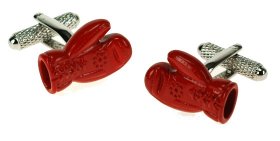 Cufflinks - Boxing Glove Red